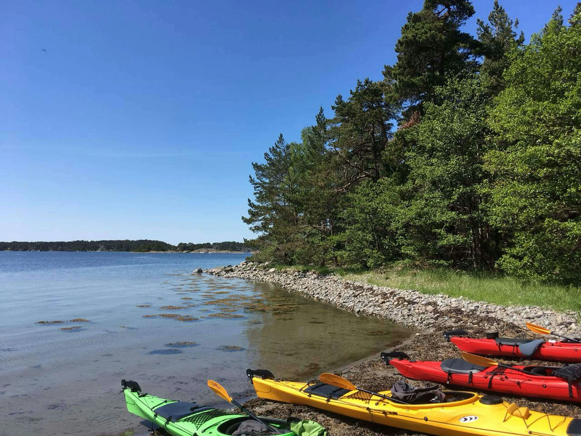 Kayaks au bord de l’eau — photo d’illustration
